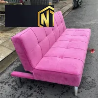 SOFA BED MÀU HỒNG ĐƠN GIẢN NHẸ NHÀNG